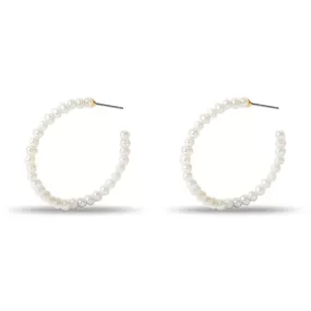 FRESHWATER PEARL MEDIUM HOOP