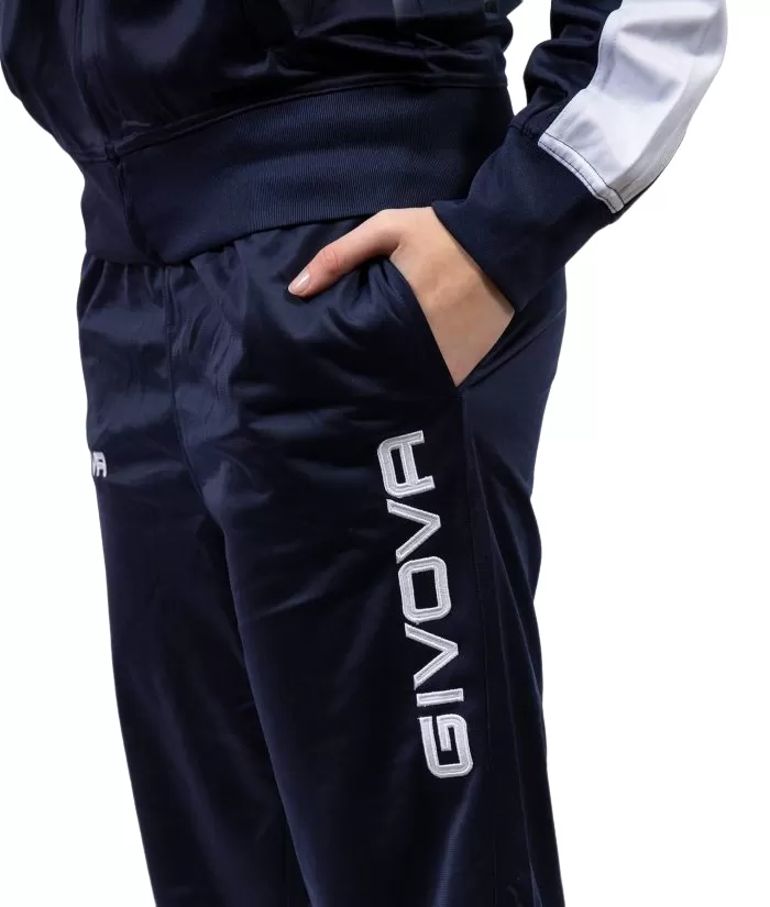 Givova Men's triacetate tracksuit Roma TR036 0403 blue white