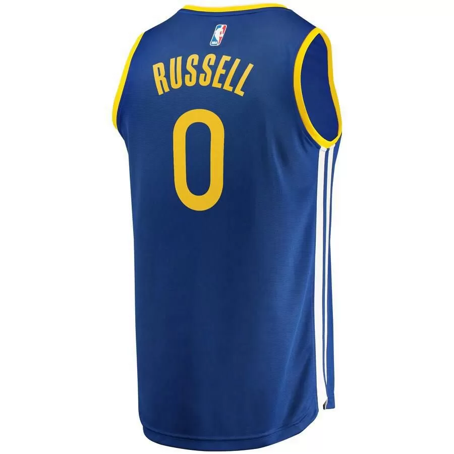 Golden State Warriors D'Angelo Russell Fanatics Branded Replica Fast Break Player Icon Jersey Kids - Blue | Ireland P2893Y4