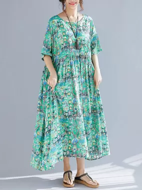 Green Light Smock Dress