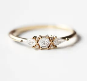 Harmony Hexagon Diamond Ring