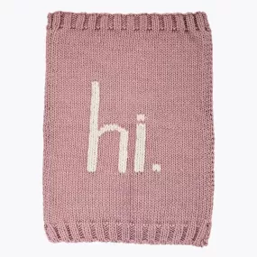 Huggalugs - Hi. Rosy Knit Baby Blanket