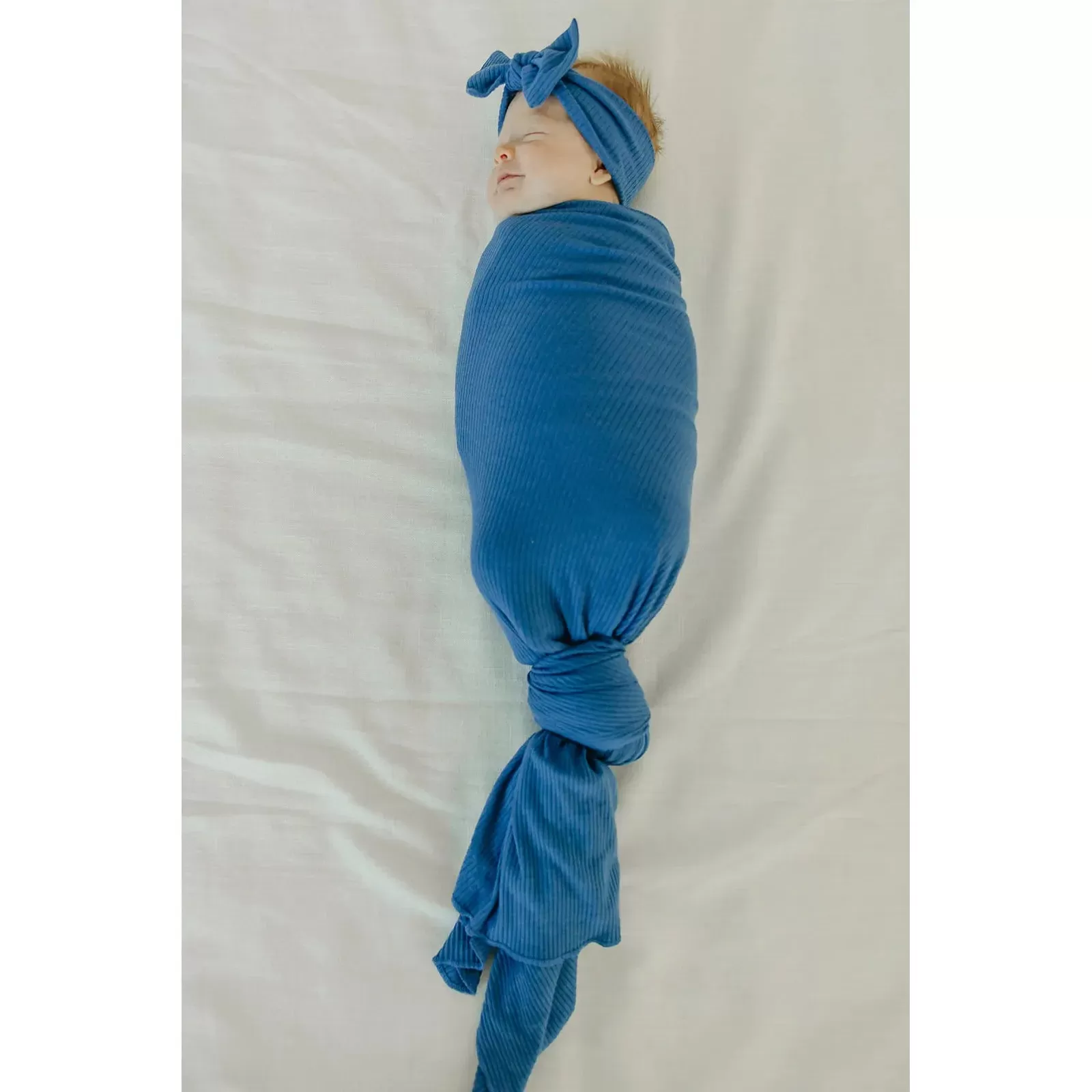 Indigo Knit Swaddle Blanket