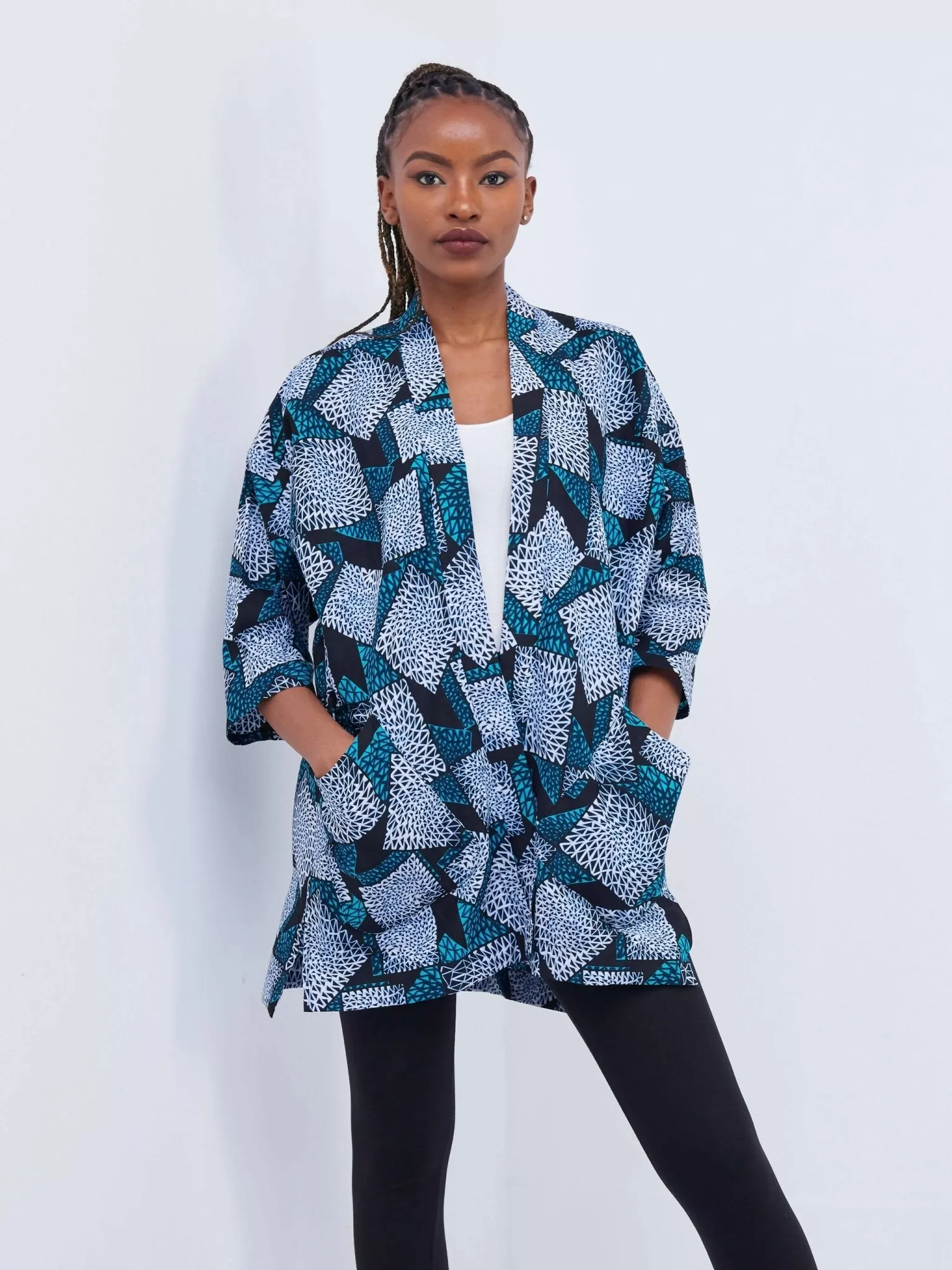 Izulu Mundusi Kimono - Blue