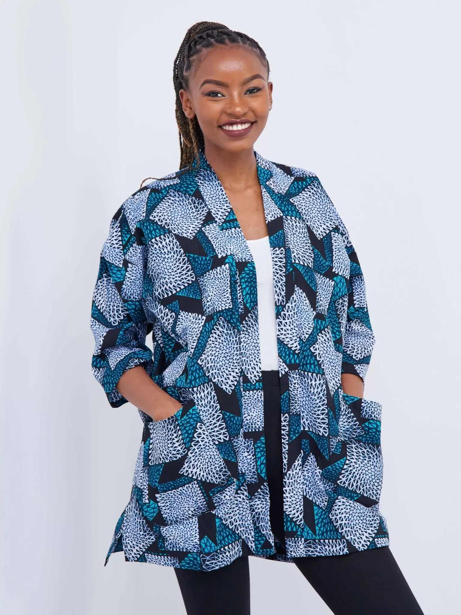 Izulu Mundusi Kimono - Blue