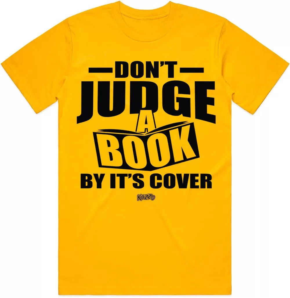 JUDGE BOOK : Gold Sneaker Tees Shirt (black ink)