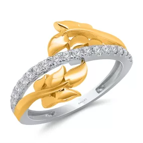 Kallati Eternal Diamond Ring in 14K Two-Tone Gold