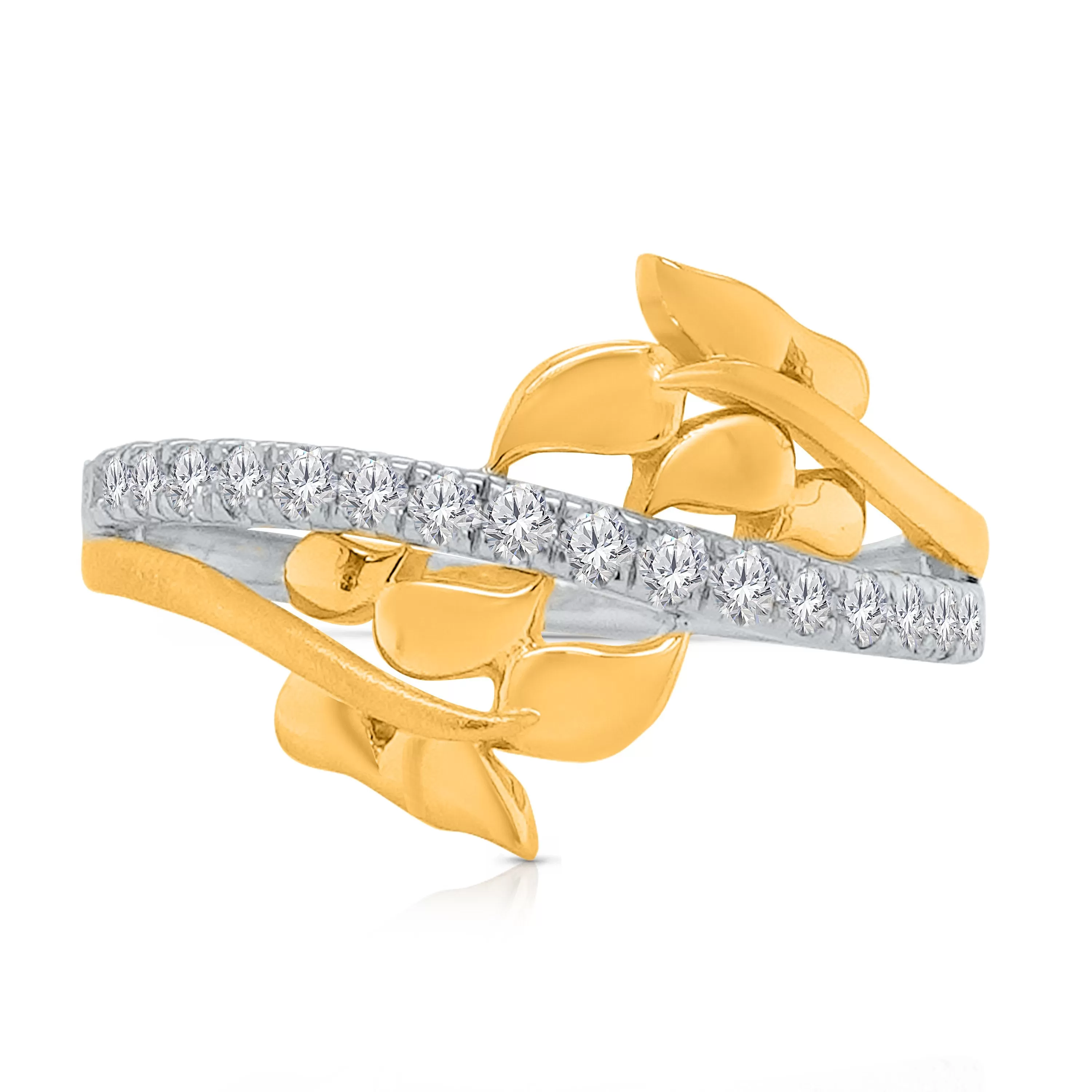 Kallati Eternal Diamond Ring in 14K Two-Tone Gold