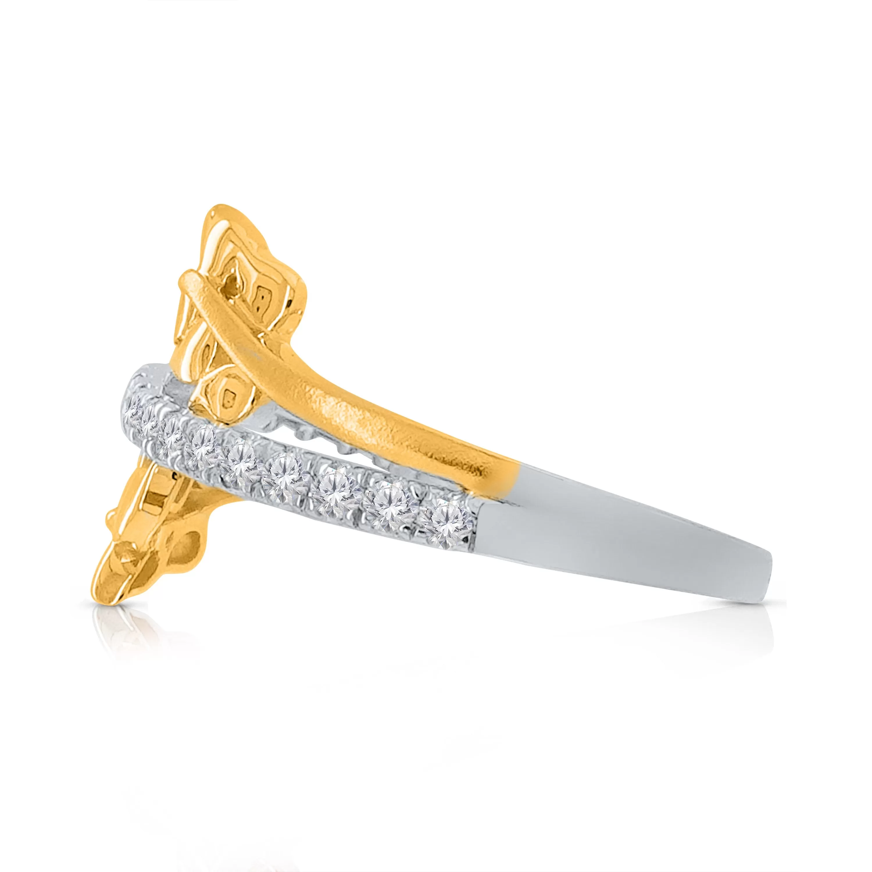 Kallati Eternal Diamond Ring in 14K Two-Tone Gold