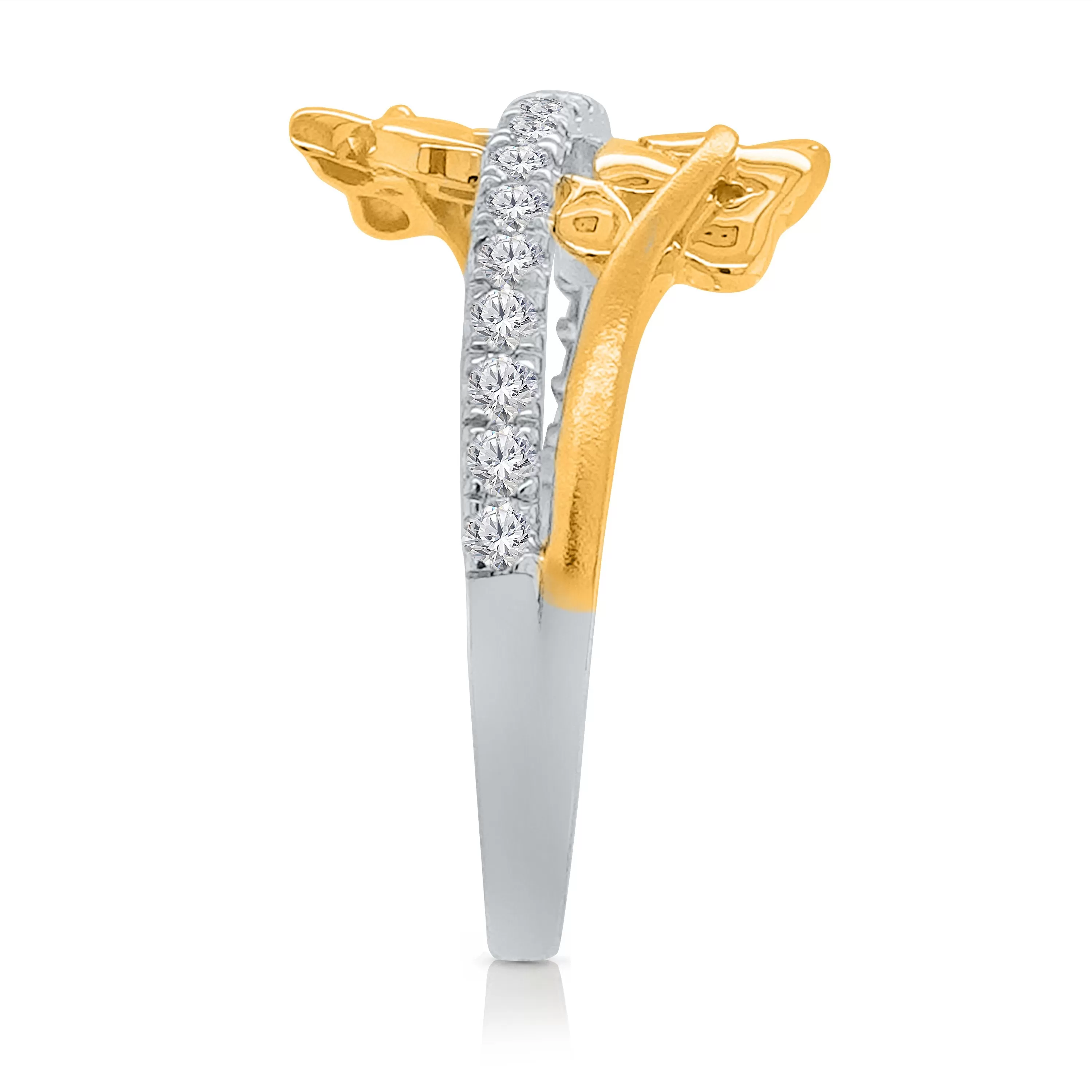 Kallati Eternal Diamond Ring in 14K Two-Tone Gold