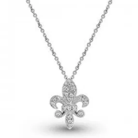 KC Designs Fleur Di Lis Diamond Pendant