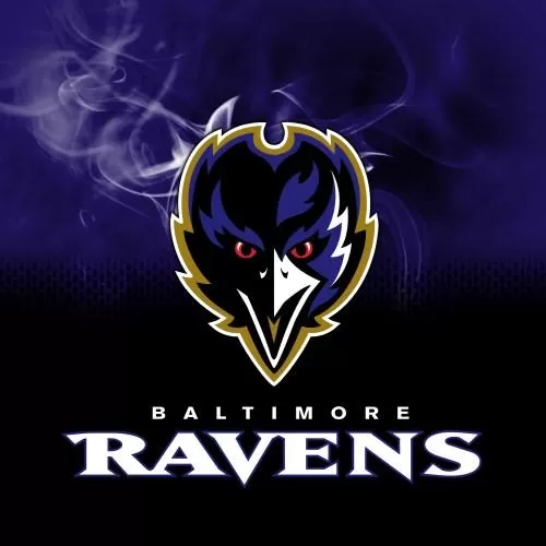 KR Strikeforce NFL on Fire Baltimore Ravens Bowling Towel