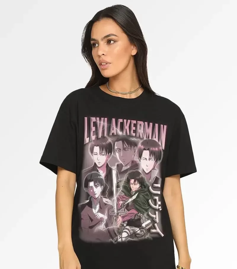 Levi Ackerman Tee - Black