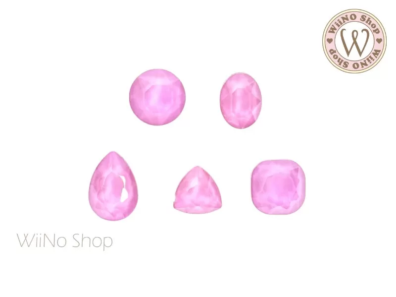 Lilac Pink Candy 3D Back Crystal - 5 pcs