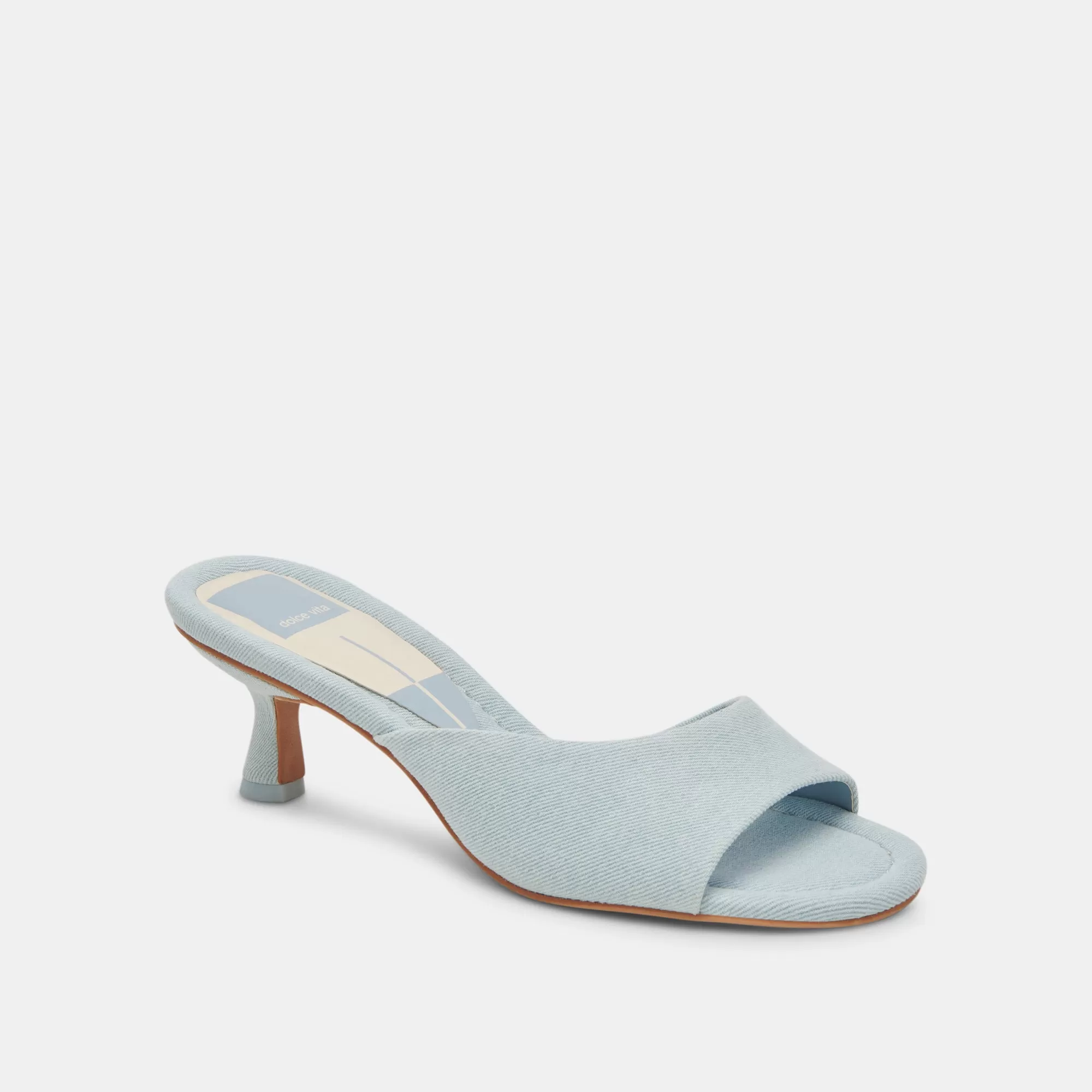 MACOY HEELS LIGHT BLUE DENIM