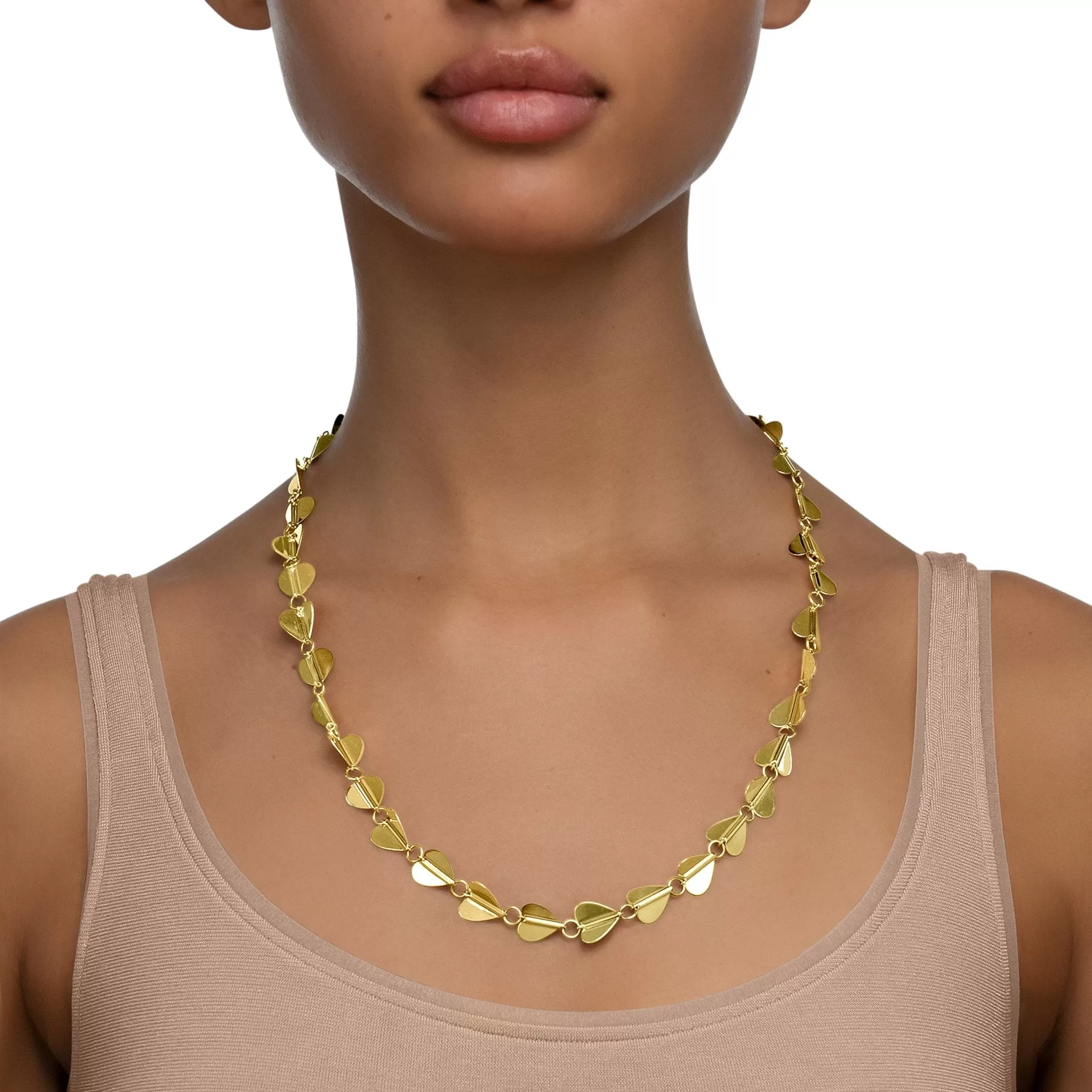 Medium Yellow Gold Wings of Love Necklace