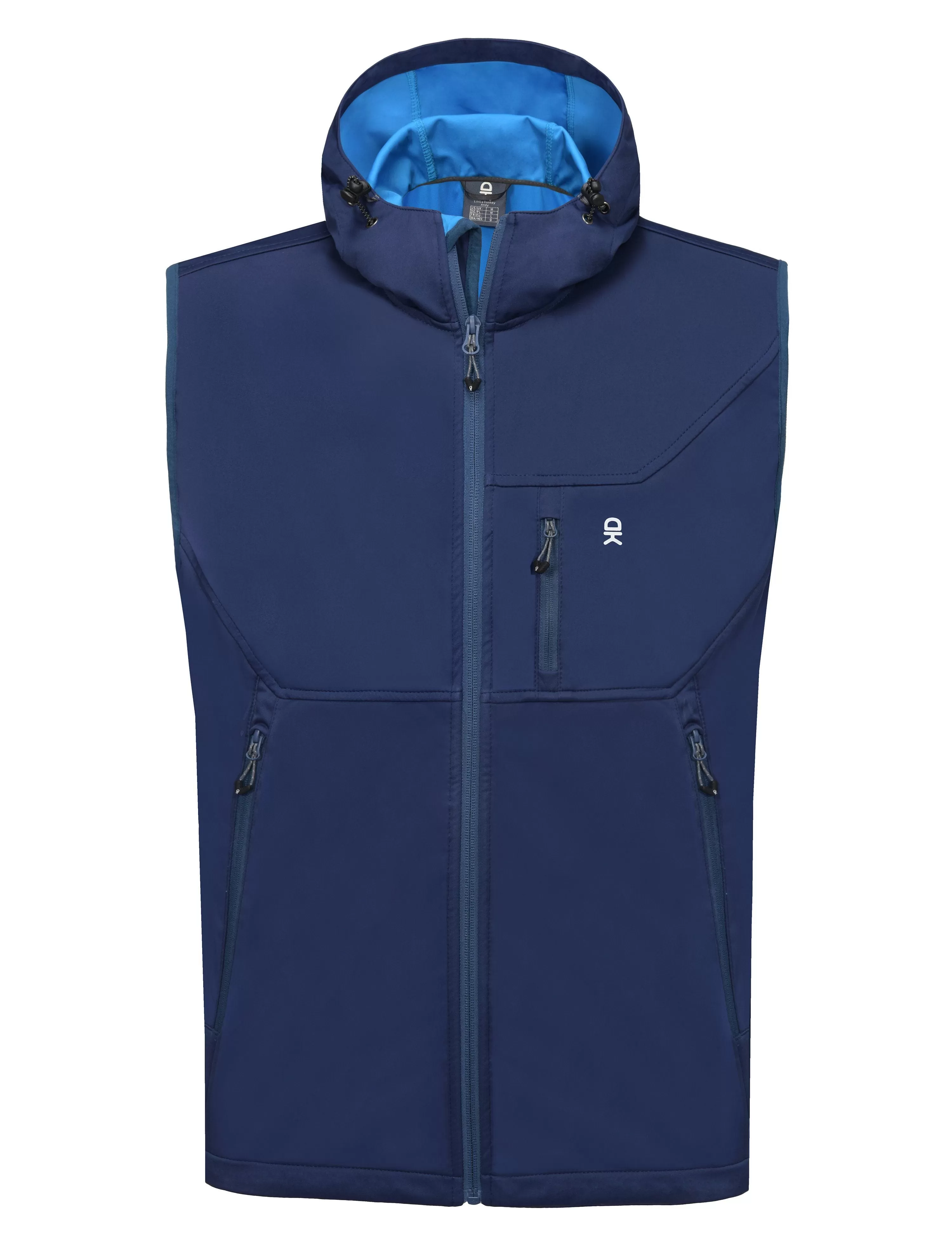 Men's Hooded Windproof Softshell Vest