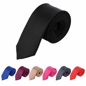 Men's Self Tie Satin Neck Ties - Solid Collection