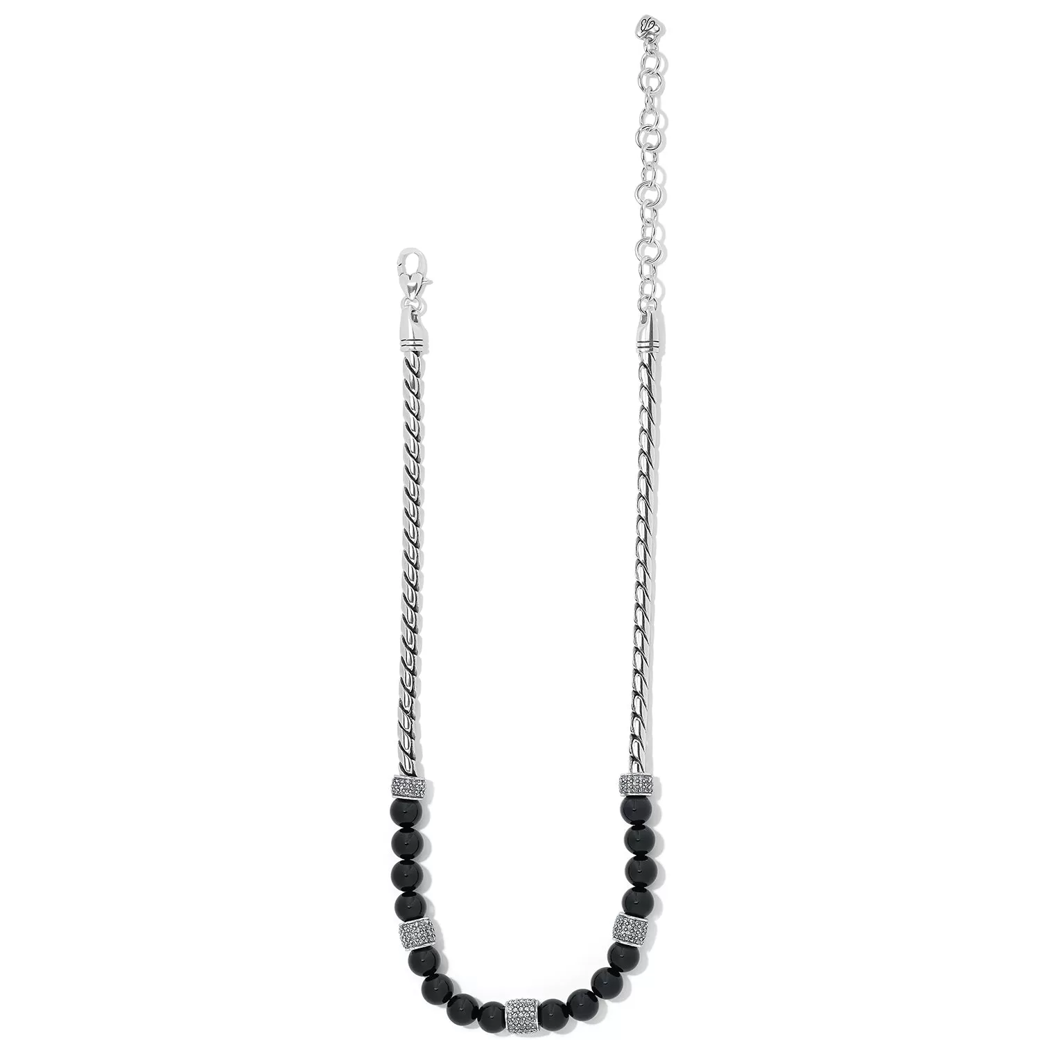 Meridian Black Bead Necklace