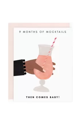 Mocktails Then Baby Card