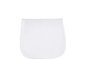 Nella Pima - Burp Cloth - White Trim