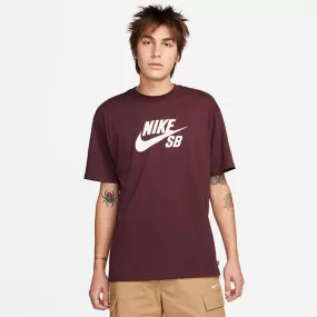 Nike SB HBR Logo Tee Burgundy Crush/White