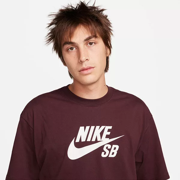 Nike SB HBR Logo Tee Burgundy Crush/White