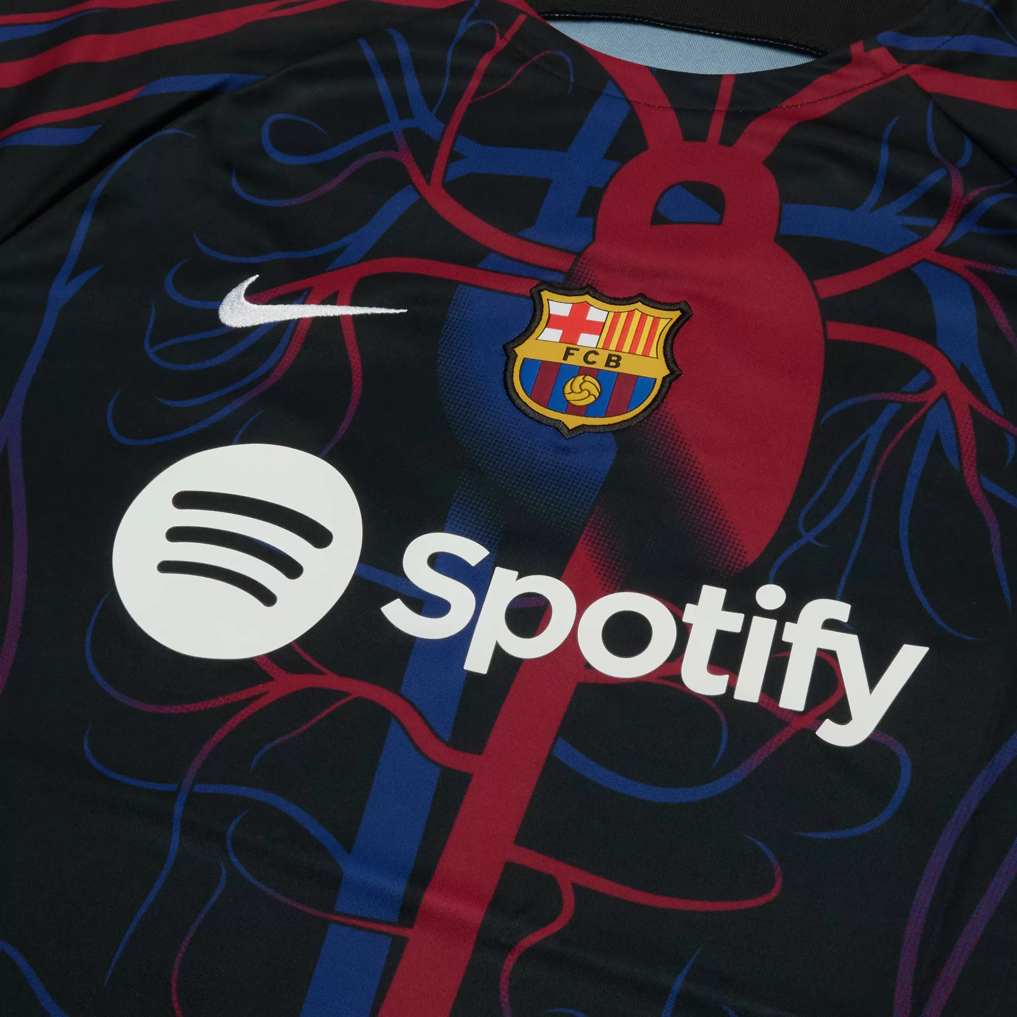 Nike x Patta x Barcelona FC Culers del Món Black White Pre-Match Jersey