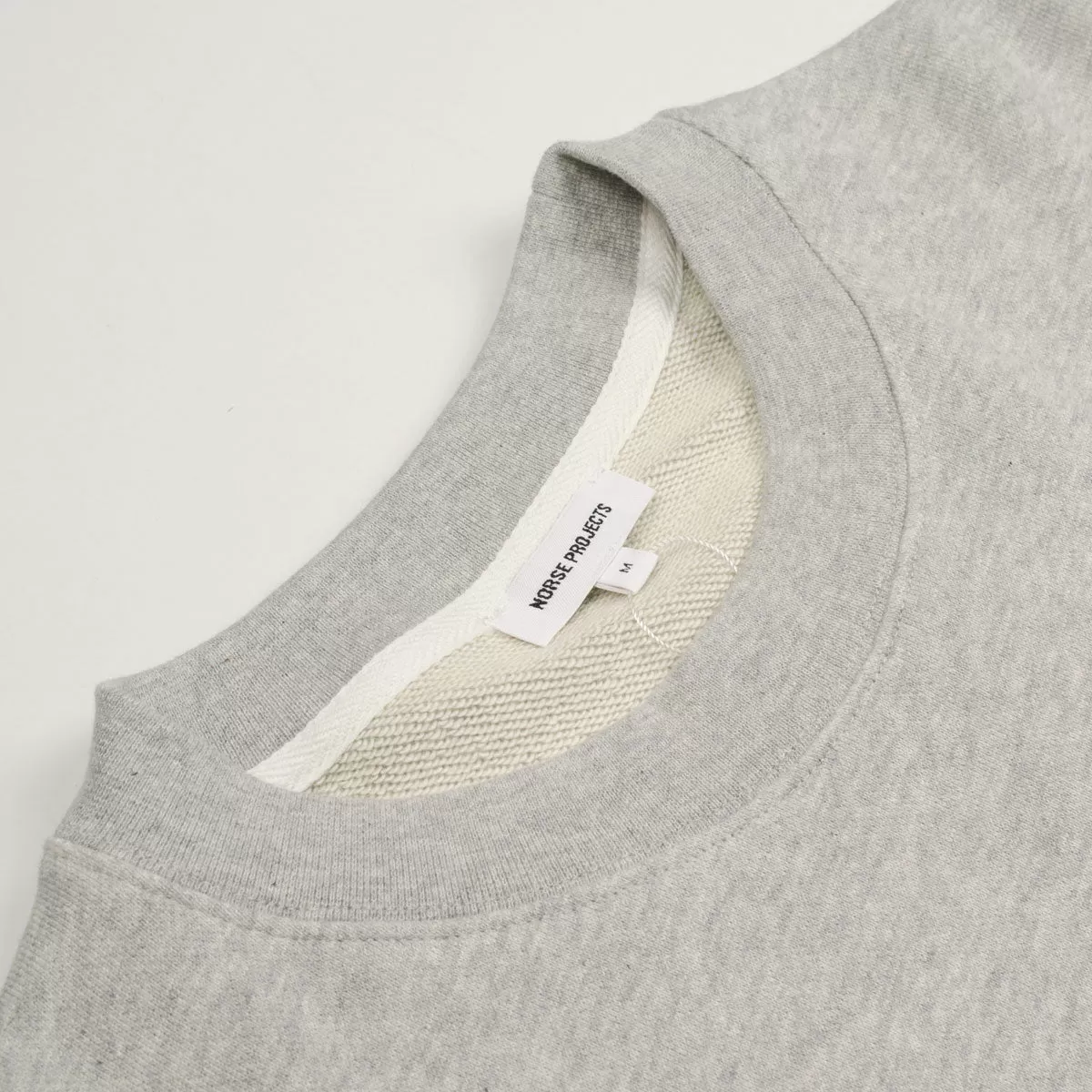 Norse Projects - Arne Logo Sweatshirt - Light Grey Melange