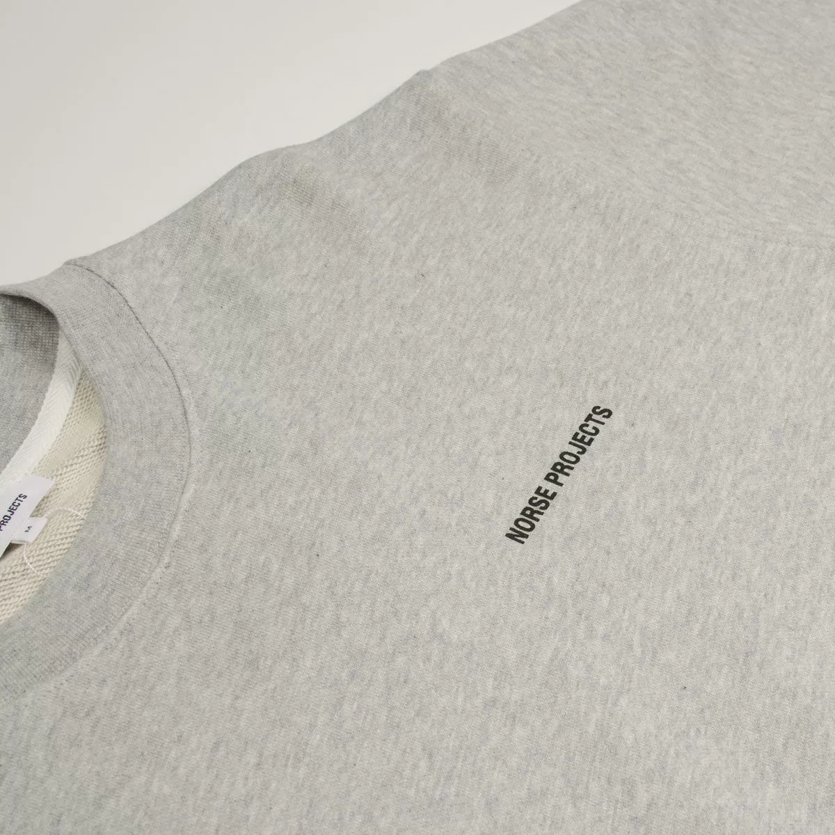 Norse Projects - Arne Logo Sweatshirt - Light Grey Melange