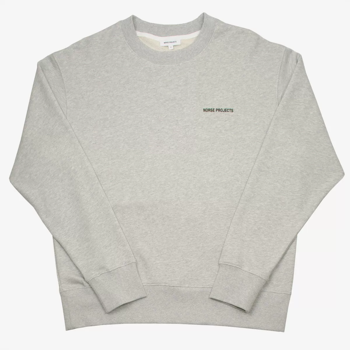 Norse Projects - Arne Logo Sweatshirt - Light Grey Melange