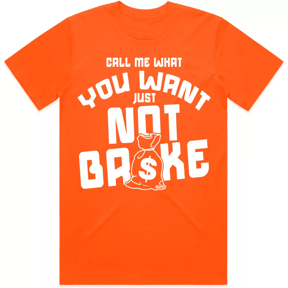 NOT BROKE : Blood Orange Sneaker Tees Shirt (white ink)