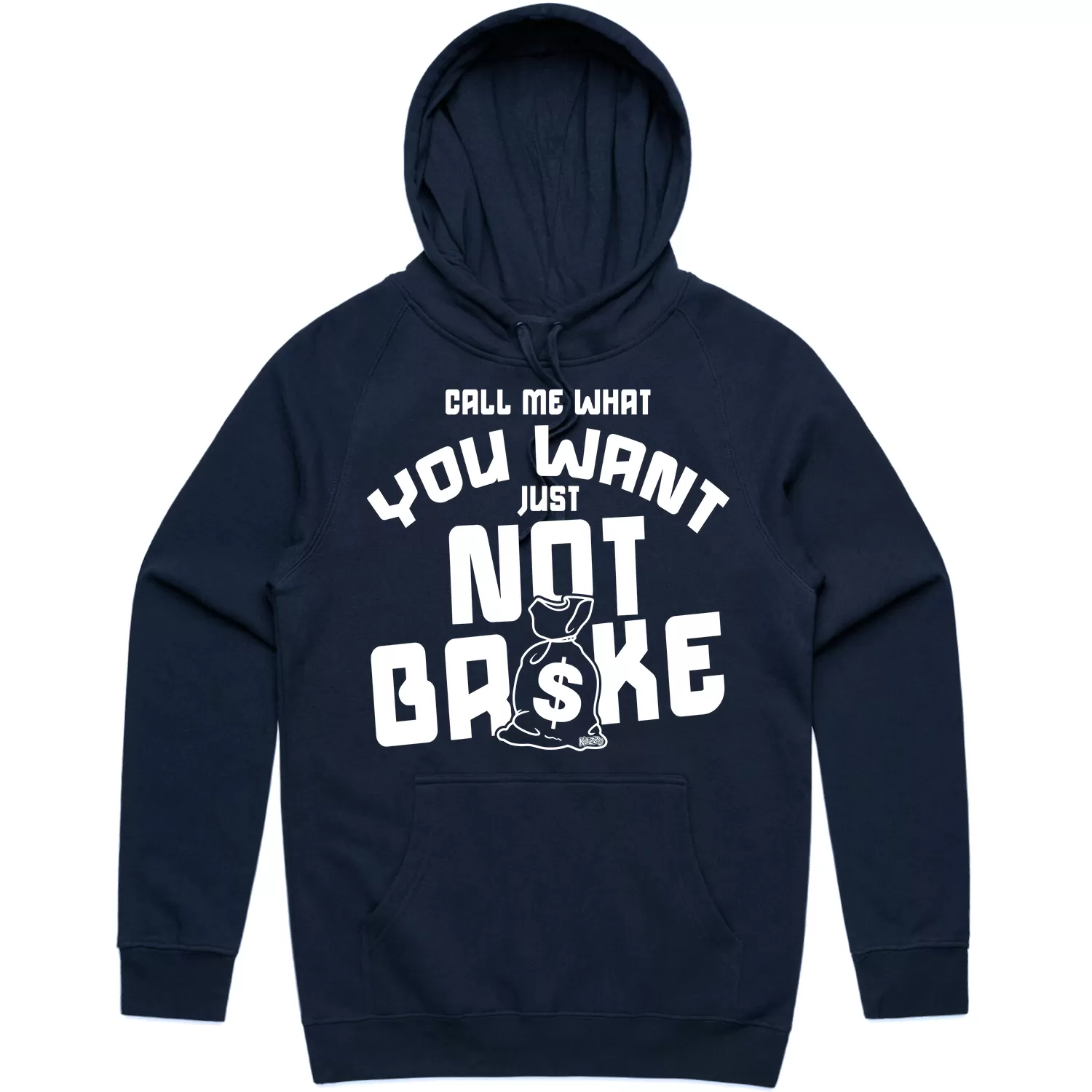 NOT BROKE : Navy Blue Sneaker Hoodie