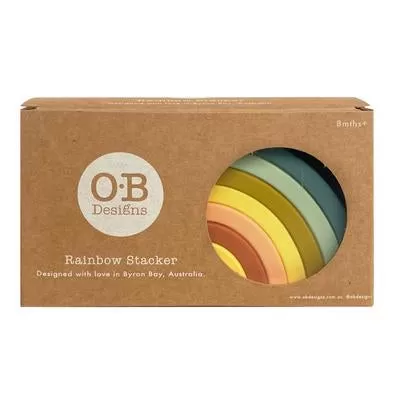 OB Designs Silicone Rainbow Stacker - Blueberry