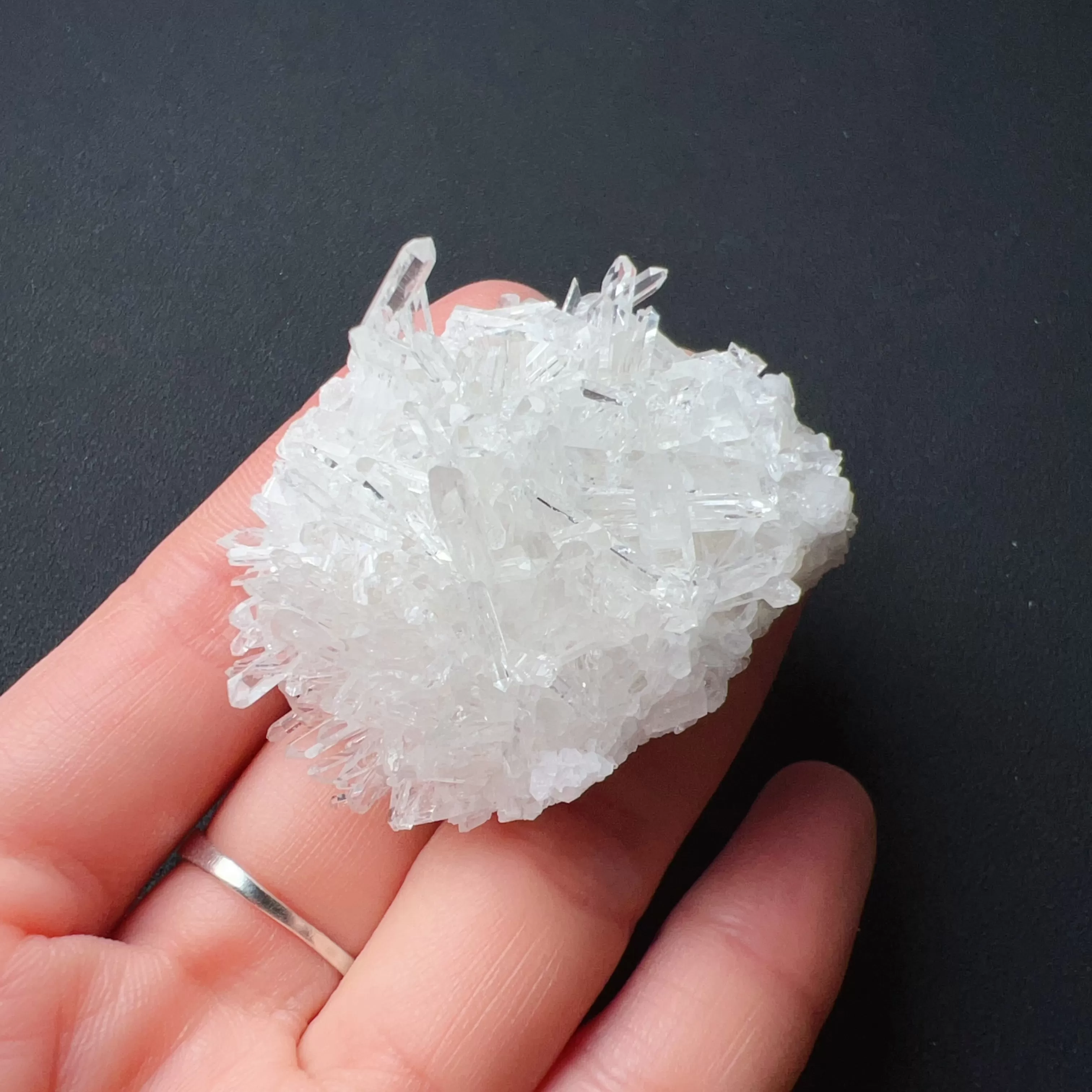 Only 1 Available Top Grade Natural Clear Quartz Cluster Cleasing Crystal 44g