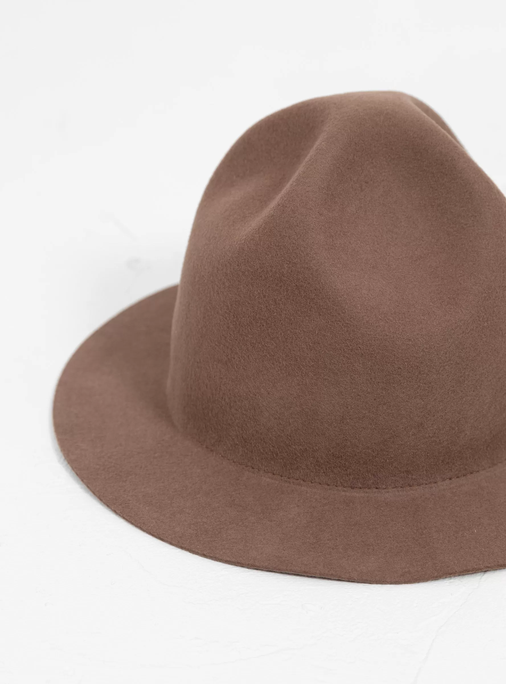 Packable Travel Mountain Wool Hat Mocha Brown