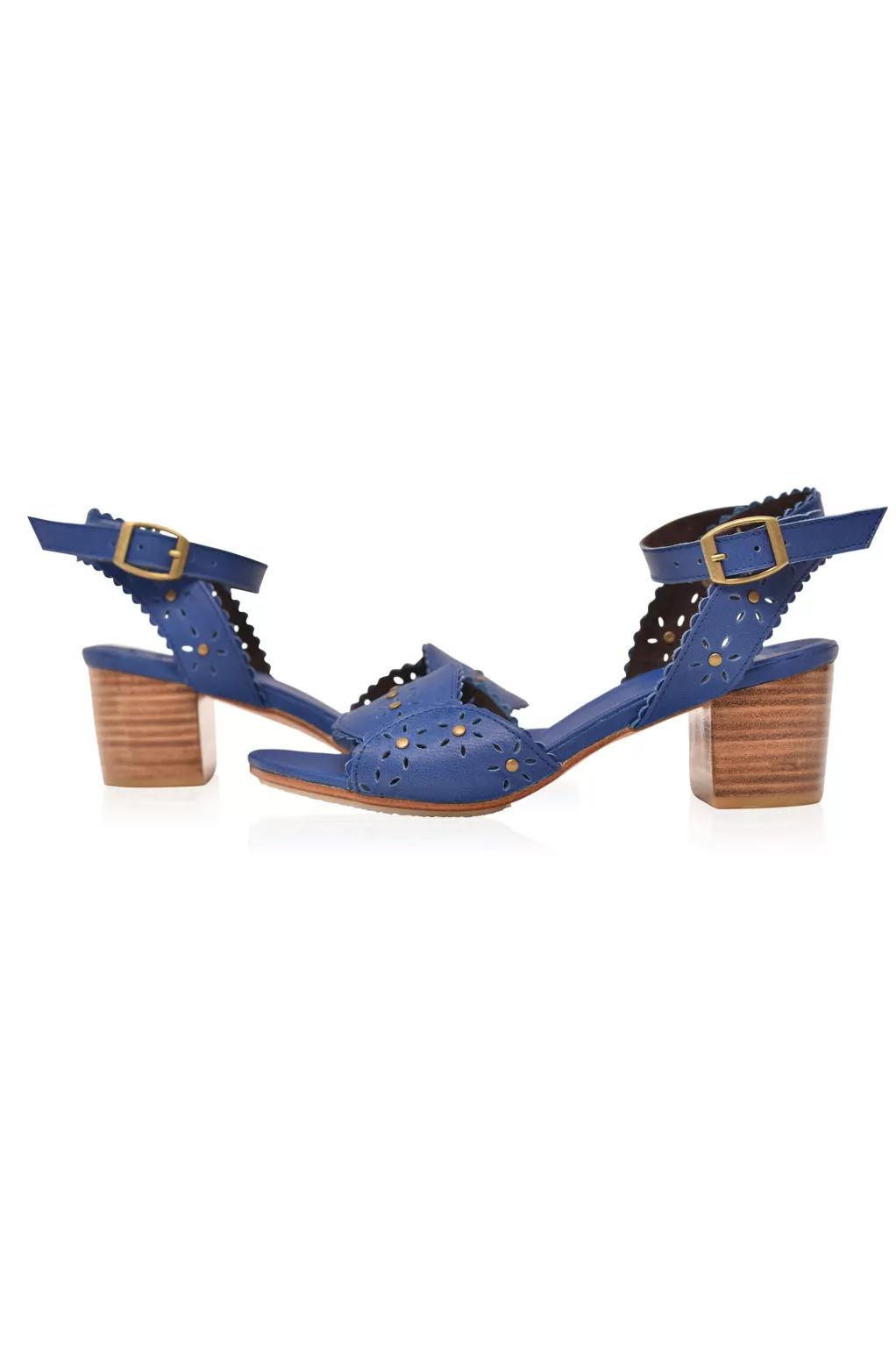 Paloma Leather Heel Sandals