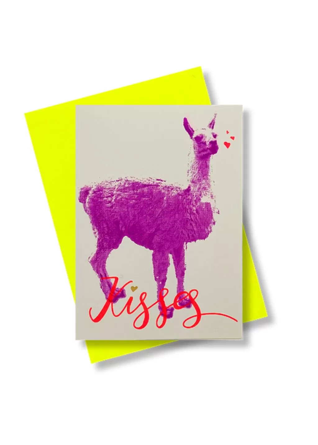 Pink Stories Llama Greeting Card