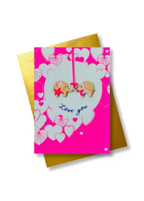 Pink Stories Love You Greeting Card