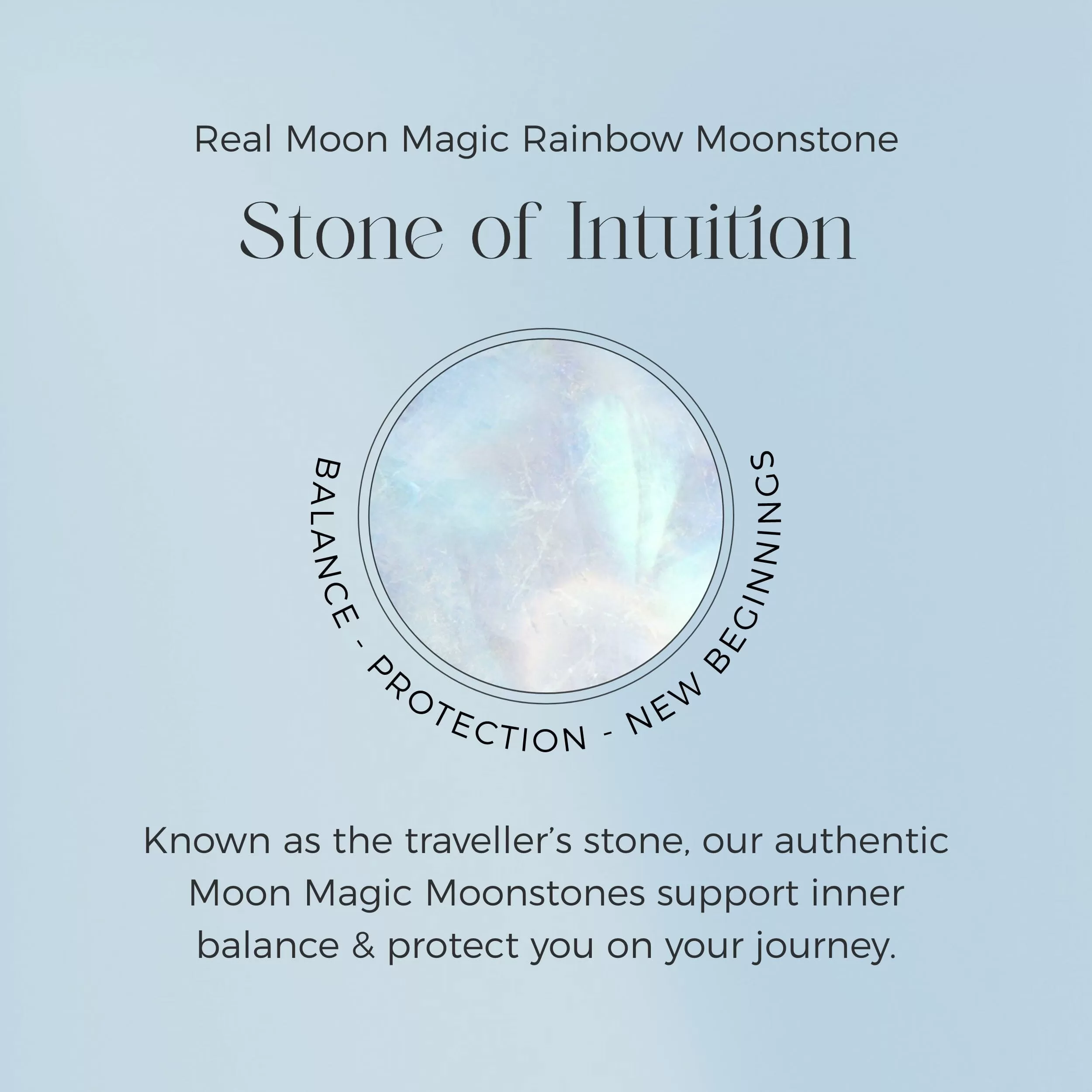 Raw Crystal Charm - Moonstone