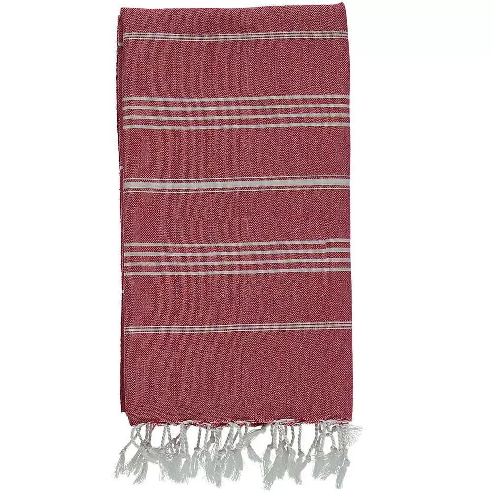 Red 100% Cotton Turkish Towel