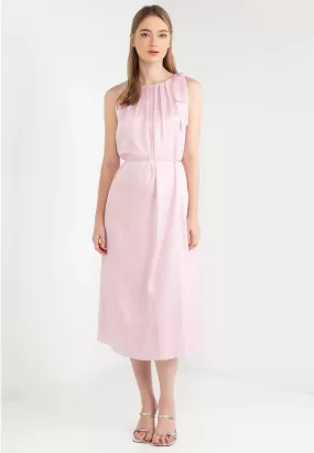 Ribbon Tie Sleeveless Maxi Dress