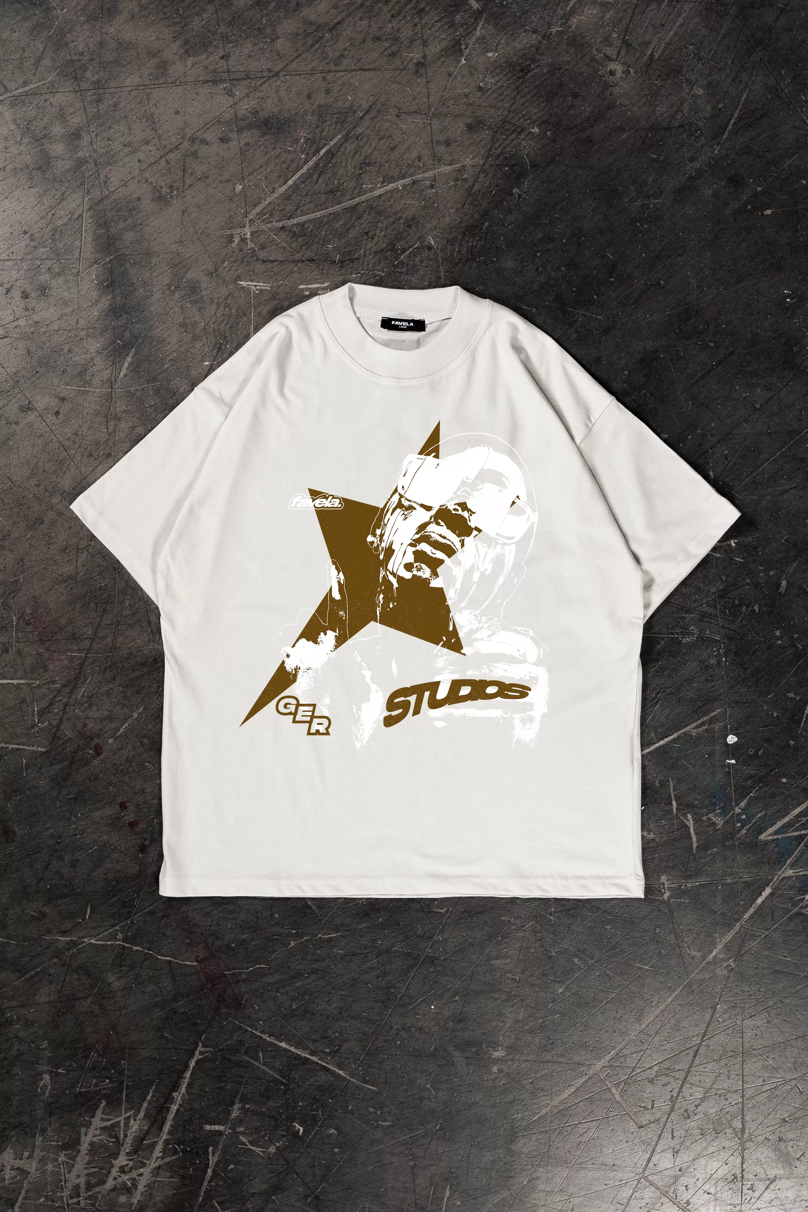 ROCKSTAR VANILLA / OFF WHITE T-SHIRT