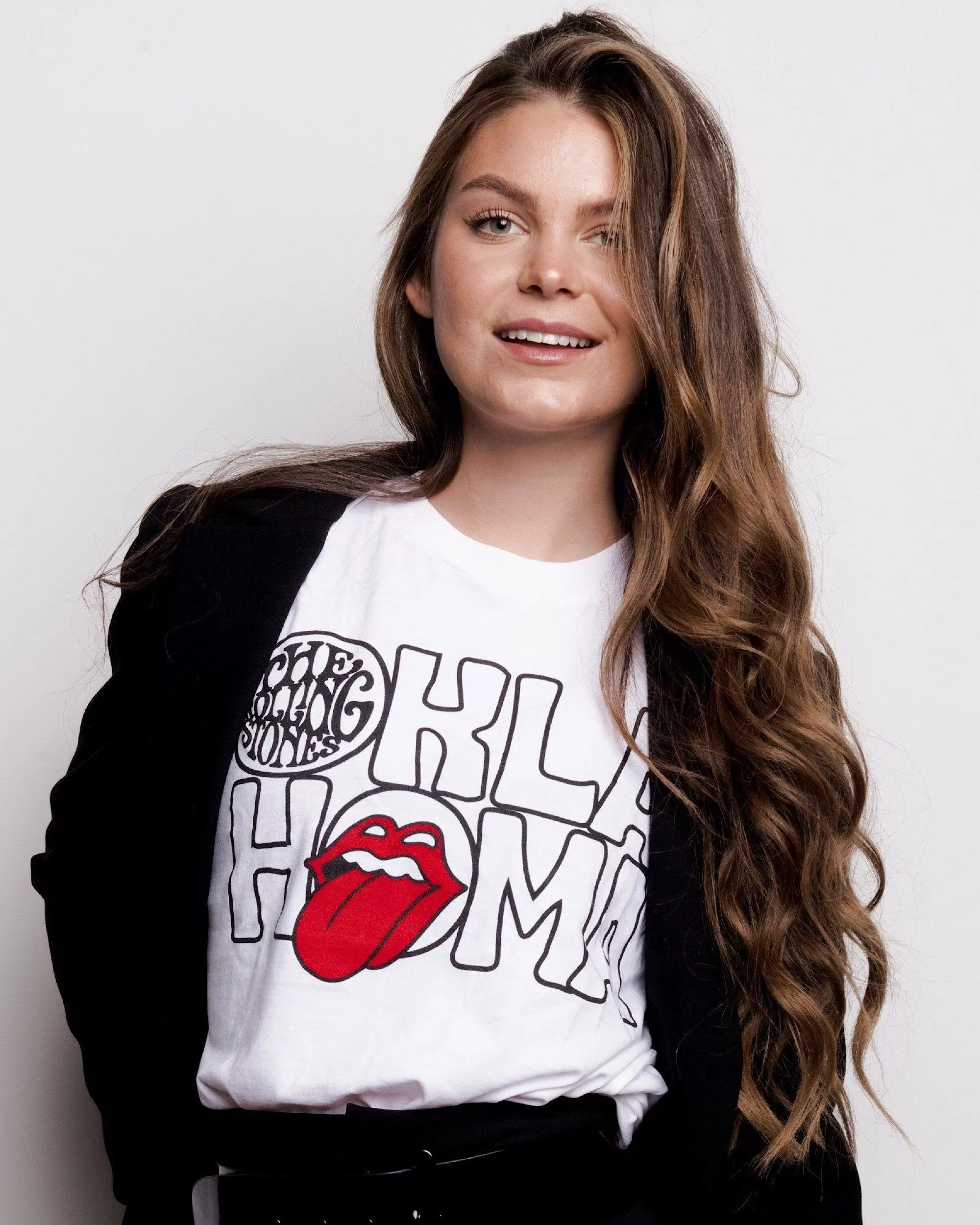 Rolling Stones Oklahoma Inside Lick White Tee