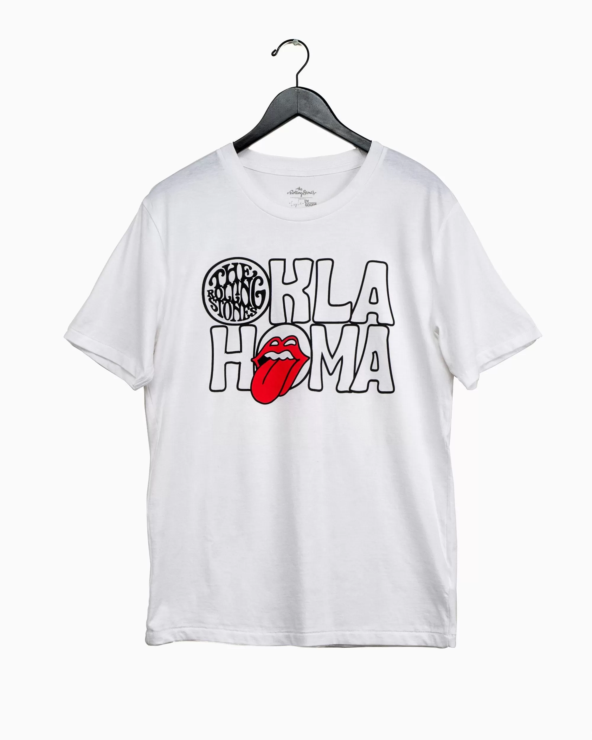 Rolling Stones Oklahoma Inside Lick White Tee