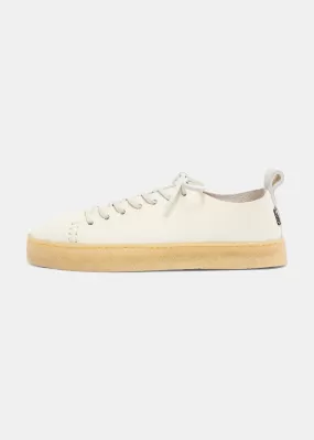 Rufus Womens Leather New Regular Fit Shoe - Off White