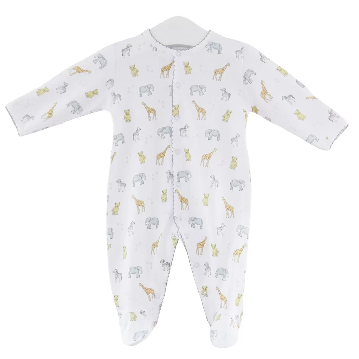 Safari Animals Print footie |  Baby Unisex