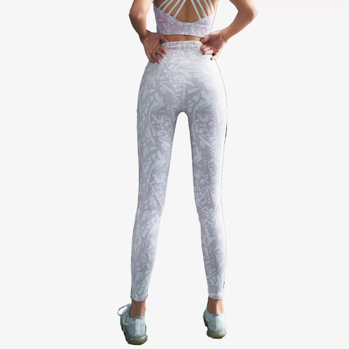 SALE - Pink Geometric Sports Legging