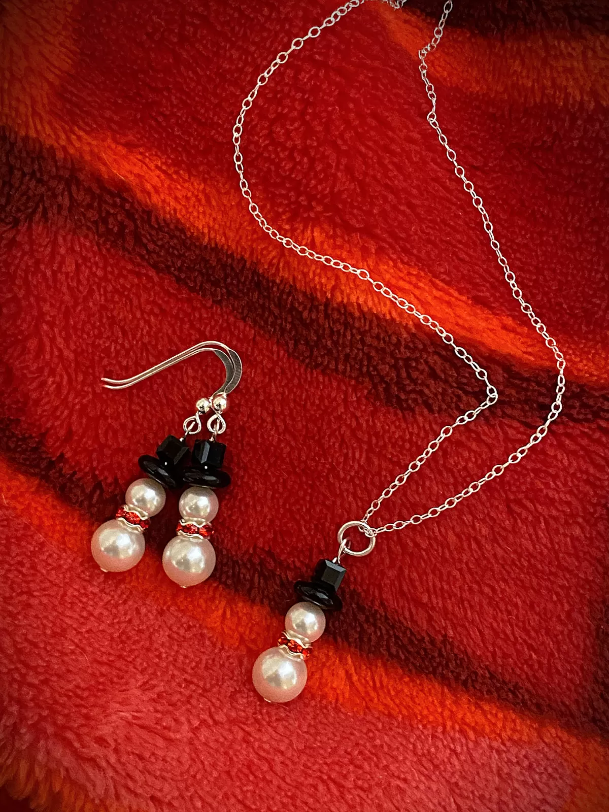 Snowman Beaded Dangles