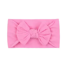 Soft Solid Colour Nylon Baby Headband in Fuchsia